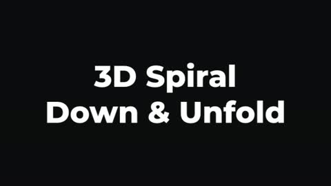 3D Spiral Down & Unfold — After Effects 3d text preset preview
