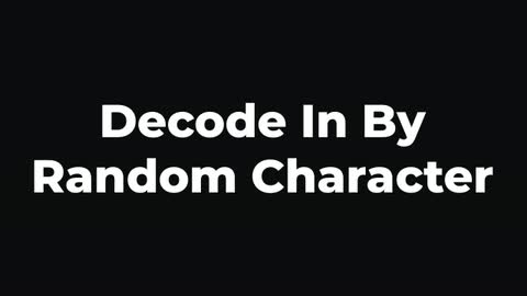 Decode In By Random Character — After Effects animate in preset preview