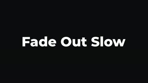 Fade Out Slow — After Effects animate out preset preview
