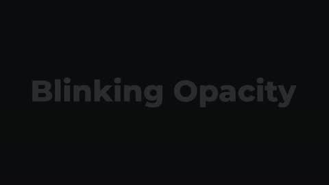 Blinking Opacity — After Effects behaviors preset preview