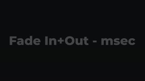 Fade In+Out - msec — After Effects behaviors preset preview
