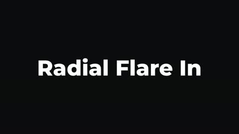 Radial Flare In — After Effects curves and spins preset preview