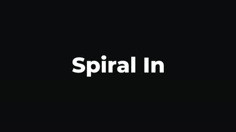 Spiral In — After Effects curves and spins preset preview