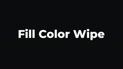 Fill Color Wipe — After Effects fill and stroke preset preview