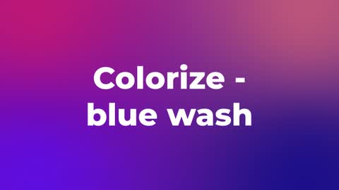 Colorize - blue wash — After Effects creative preset preview