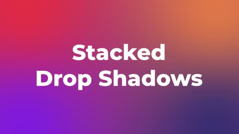 Stacked Drop Shadows — After Effects creative preset preview