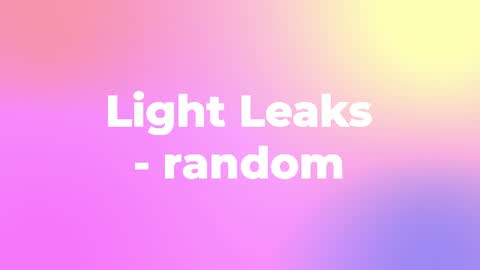 Light Leaks - random — After Effects special effects preset preview