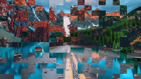Random Blocks — Premiere Pro video transition preview