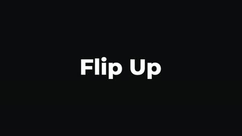 Flip Up — After Effects rotation preset preview