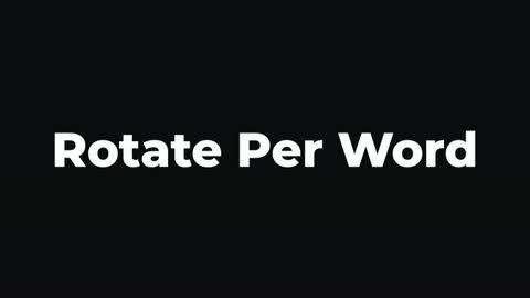 Rotate Per Word — After Effects rotation preset preview