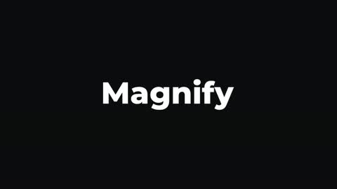 Magnify — After Effects tracking preset preview