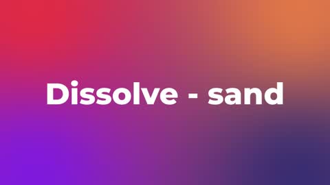 Dissolve - sand — After Effects dissolves preset preview