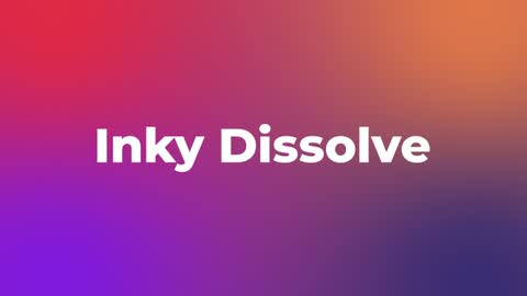 Inky Dissolve — After Effects dissolves preset preview