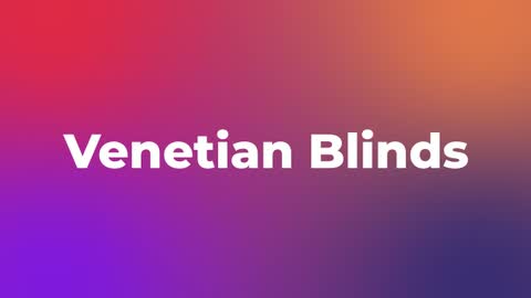 Venetian Blinds — After Effects wipes preset preview